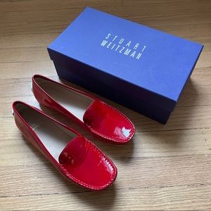 New in Box Stuart Weitzman Red Mach1 Loafers